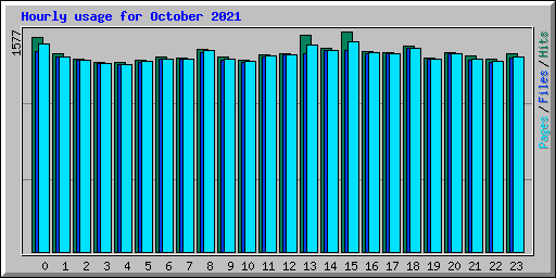 Hourly usage for October 2021
